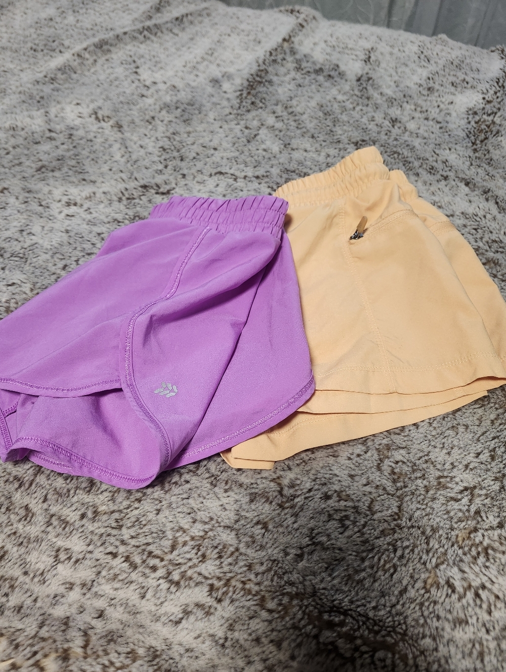 Kids' Active Shorts - Purple and Peach 8